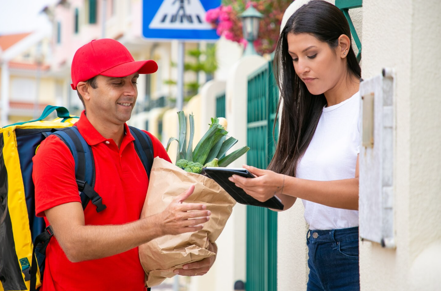Why convenience feels like luxury shown through grocery delivery and mobile ordering at home.